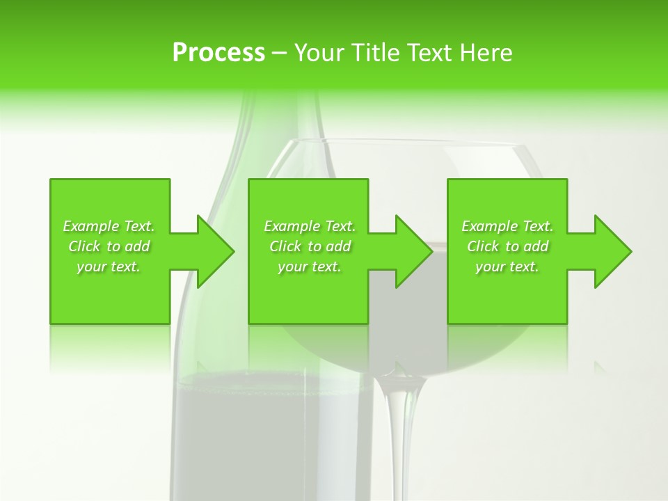 Green Bottle Drink Alcohol PowerPoint Template