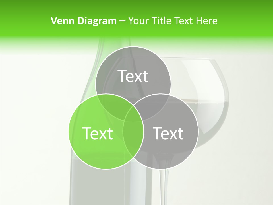 Green Bottle Drink Alcohol PowerPoint Template