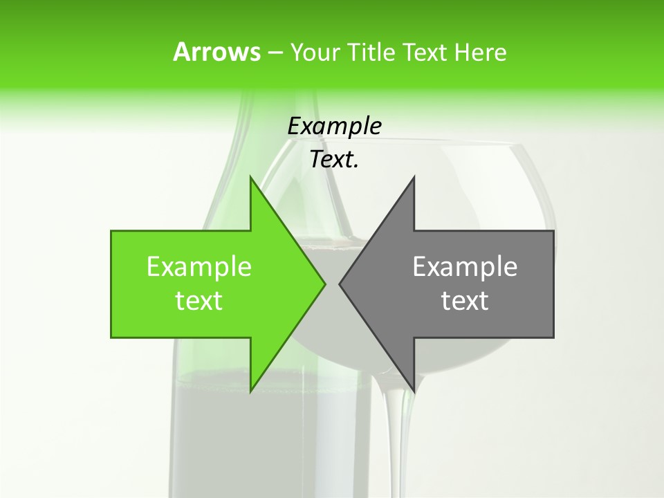 Green Bottle Drink Alcohol PowerPoint Template