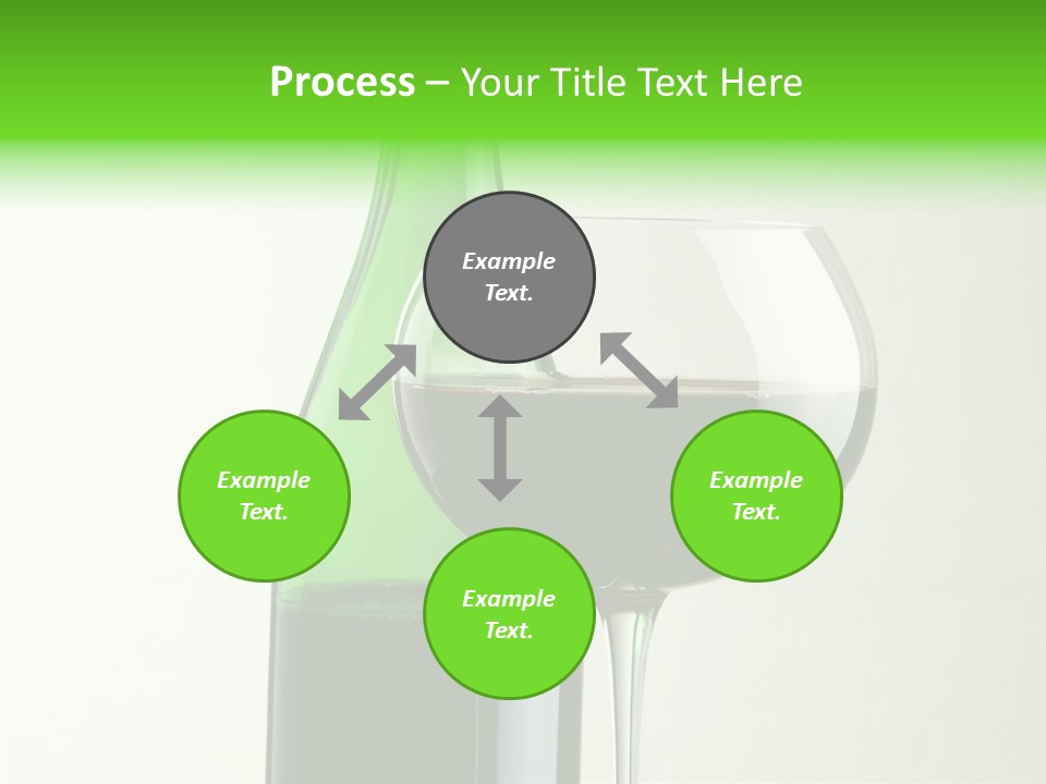 Green Bottle Drink Alcohol PowerPoint Template