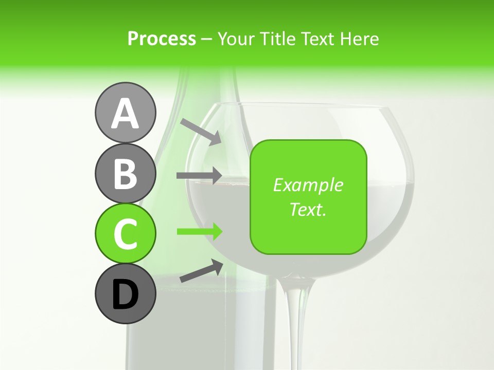 Green Bottle Drink Alcohol PowerPoint Template