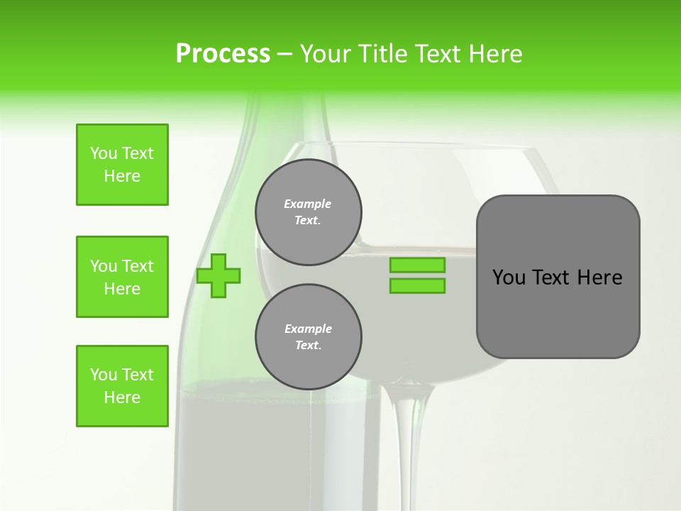 Green Bottle Drink Alcohol PowerPoint Template