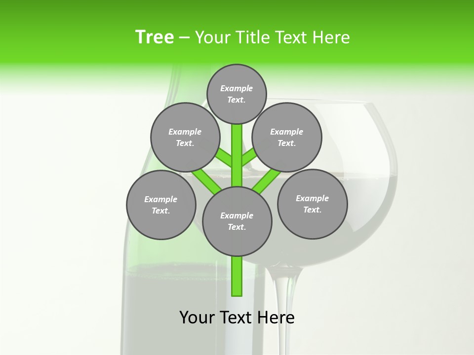 Green Bottle Drink Alcohol PowerPoint Template