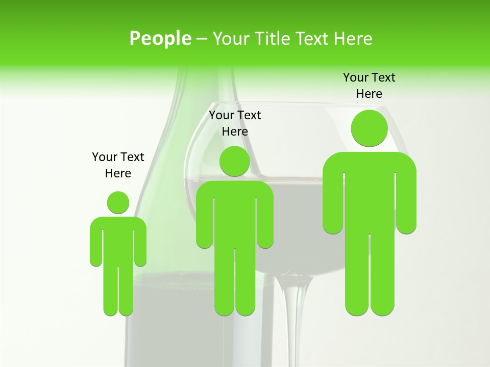 Green Bottle Drink Alcohol PowerPoint Template