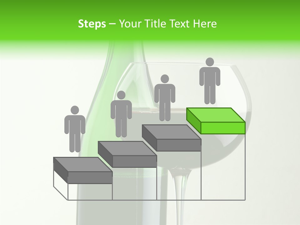 Green Bottle Drink Alcohol PowerPoint Template