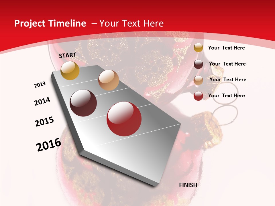 Sphere Hanging Greeting PowerPoint Template