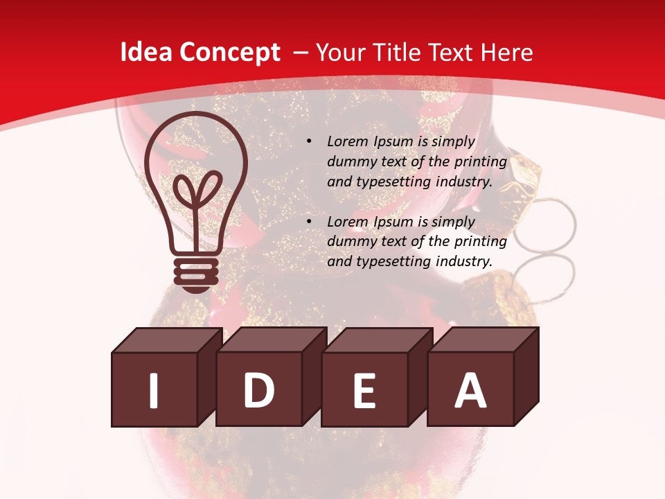 Sphere Hanging Greeting PowerPoint Template