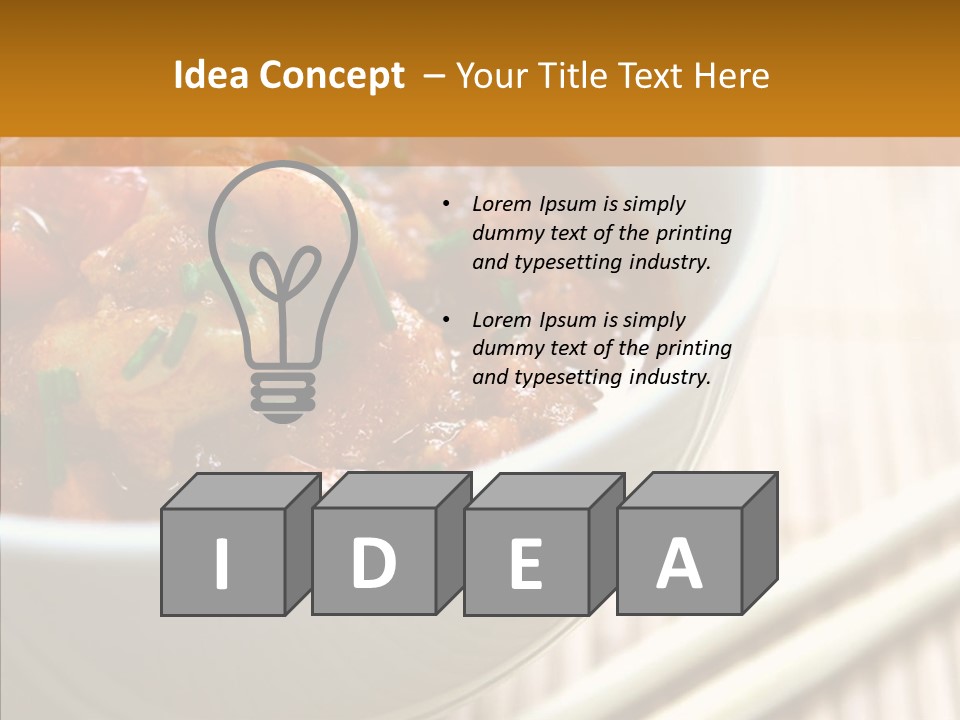 Curry Powder Flavor PowerPoint Template