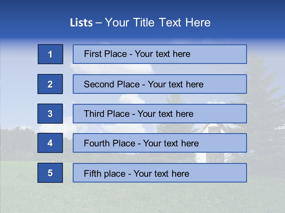 Chair Trategy Room PowerPoint Template