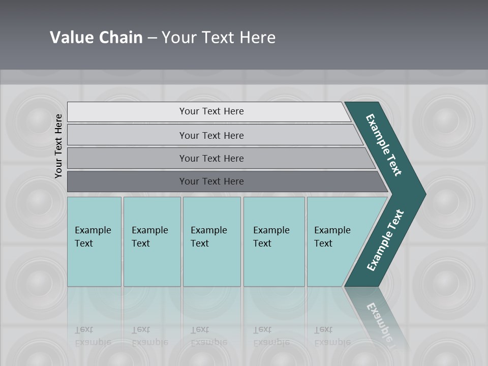 Deejay Array Loudspeaker PowerPoint Template