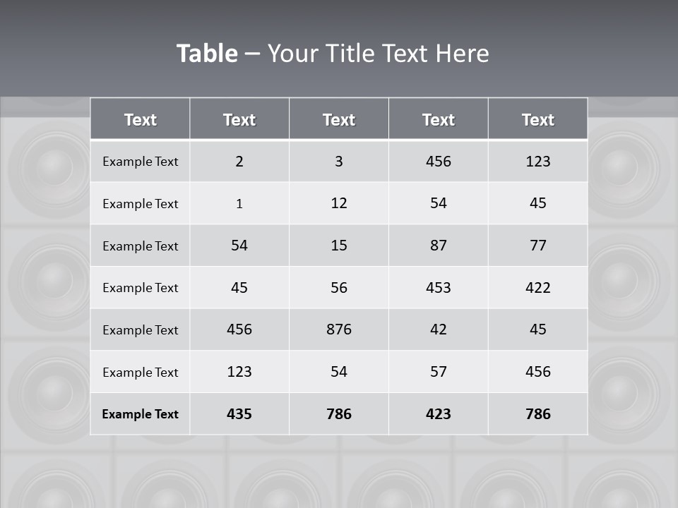 Deejay Array Loudspeaker PowerPoint Template