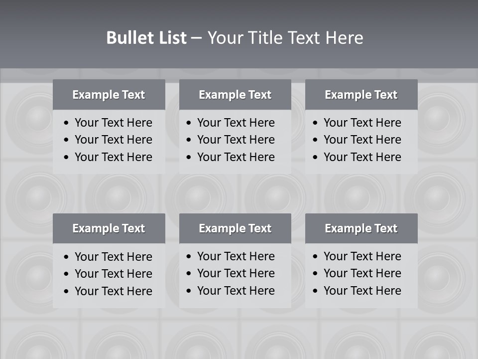 Deejay Array Loudspeaker PowerPoint Template