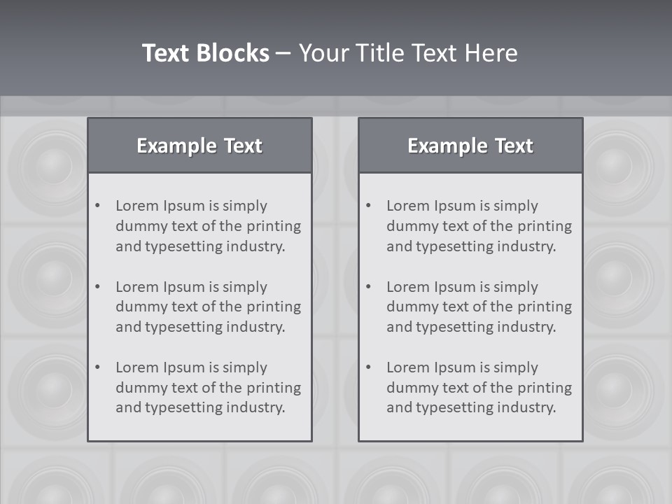 Deejay Array Loudspeaker PowerPoint Template