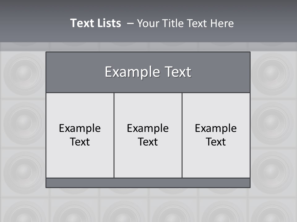 Deejay Array Loudspeaker PowerPoint Template