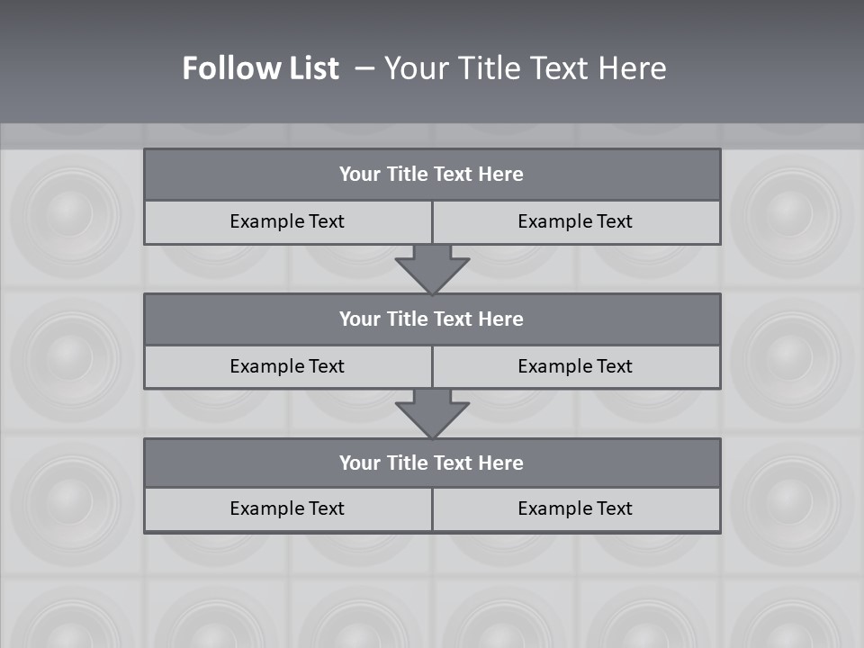 Deejay Array Loudspeaker PowerPoint Template