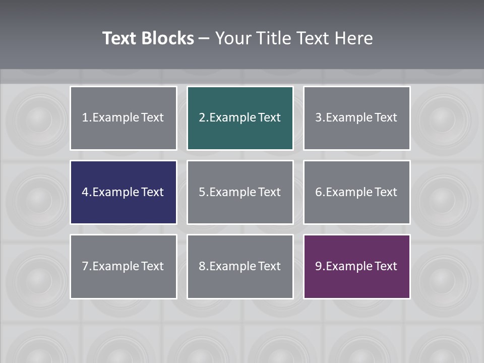 Deejay Array Loudspeaker PowerPoint Template
