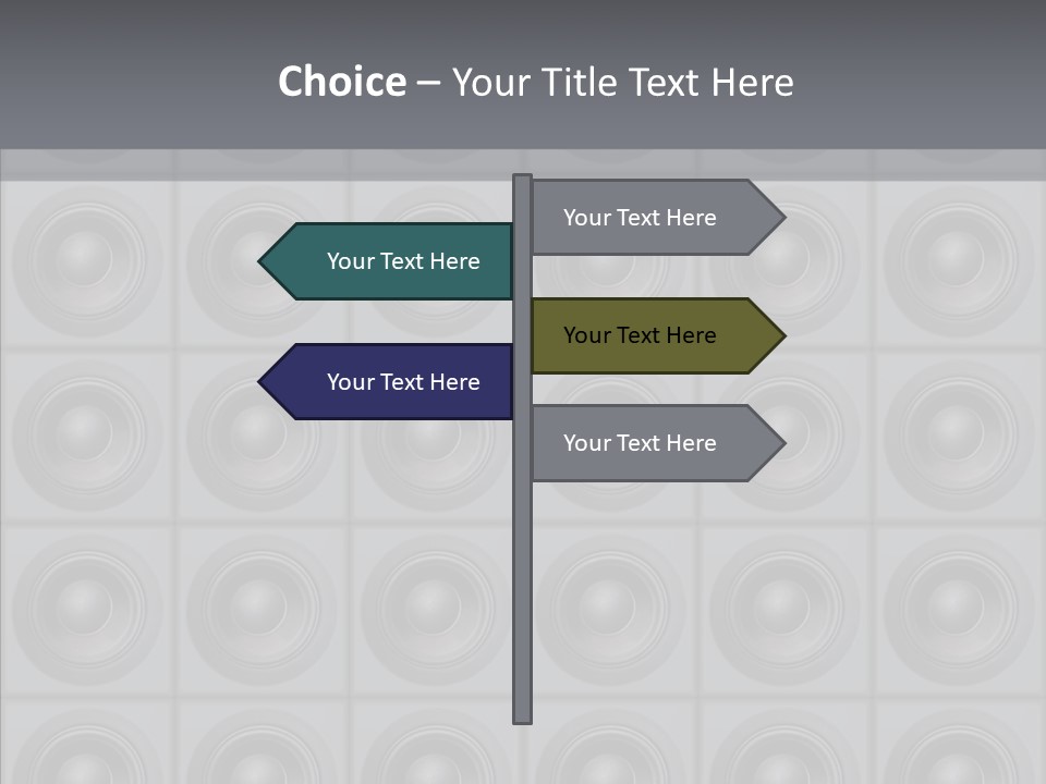 Deejay Array Loudspeaker PowerPoint Template