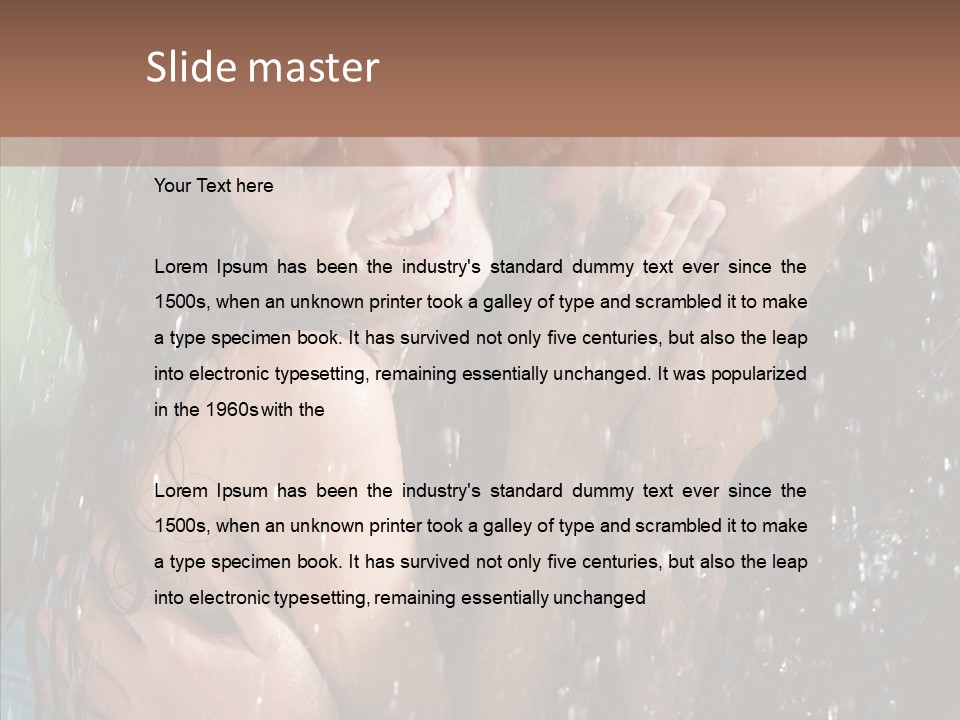 Sexy  Amor PowerPoint Template