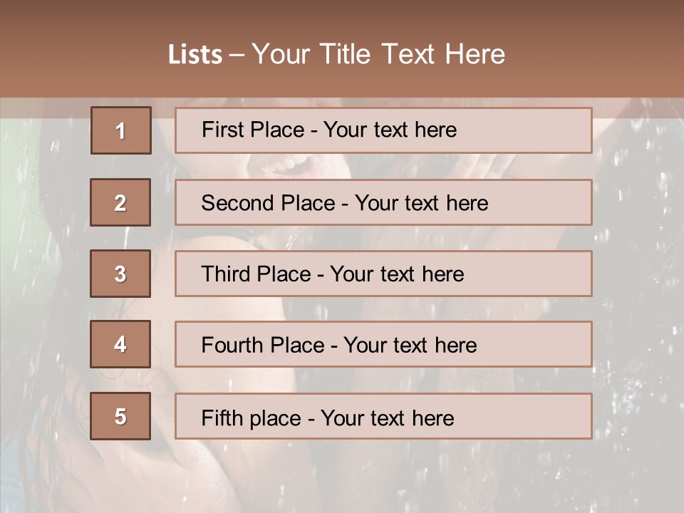 Sexy  Amor PowerPoint Template