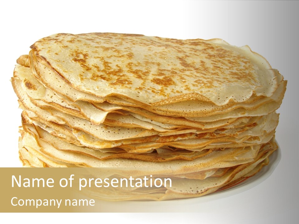 Snack Shrove Pancake PowerPoint Template