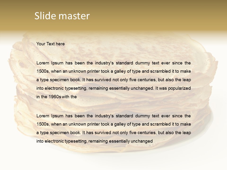 Snack Shrove Pancake PowerPoint Template