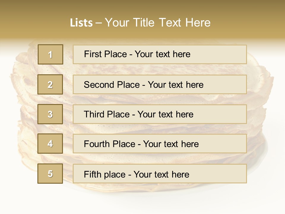 Snack Shrove Pancake PowerPoint Template