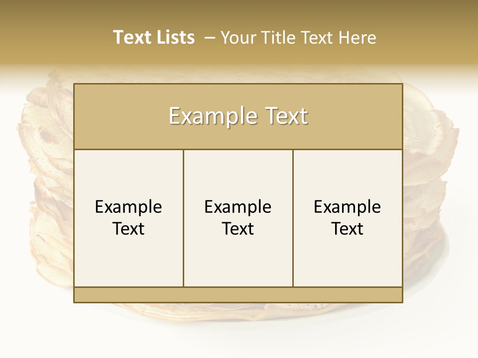 Snack Shrove Pancake PowerPoint Template