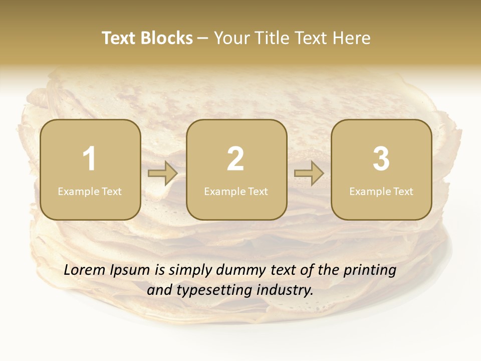 Snack Shrove Pancake PowerPoint Template