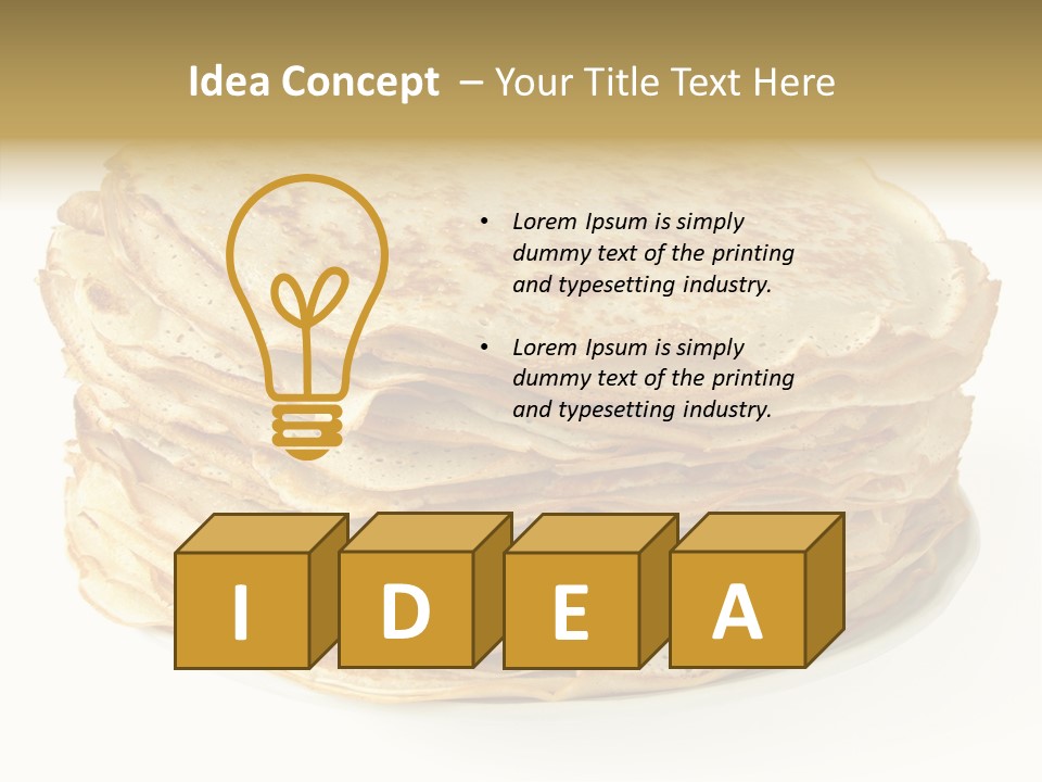 Snack Shrove Pancake PowerPoint Template