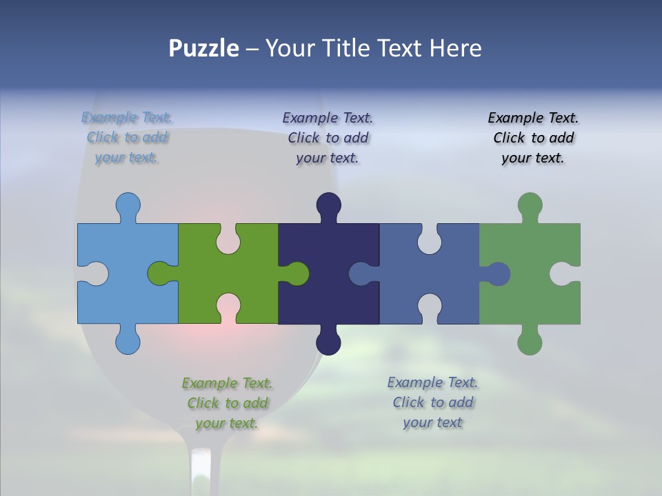 Field Alcohol Red PowerPoint Template