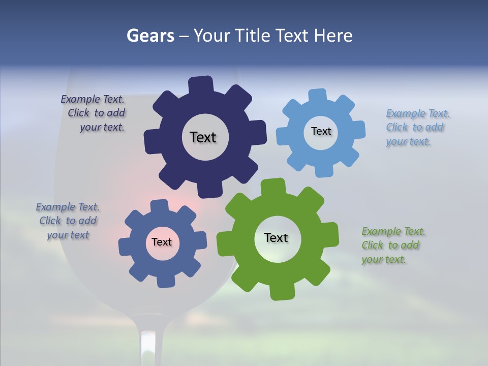 Field Alcohol Red PowerPoint Template