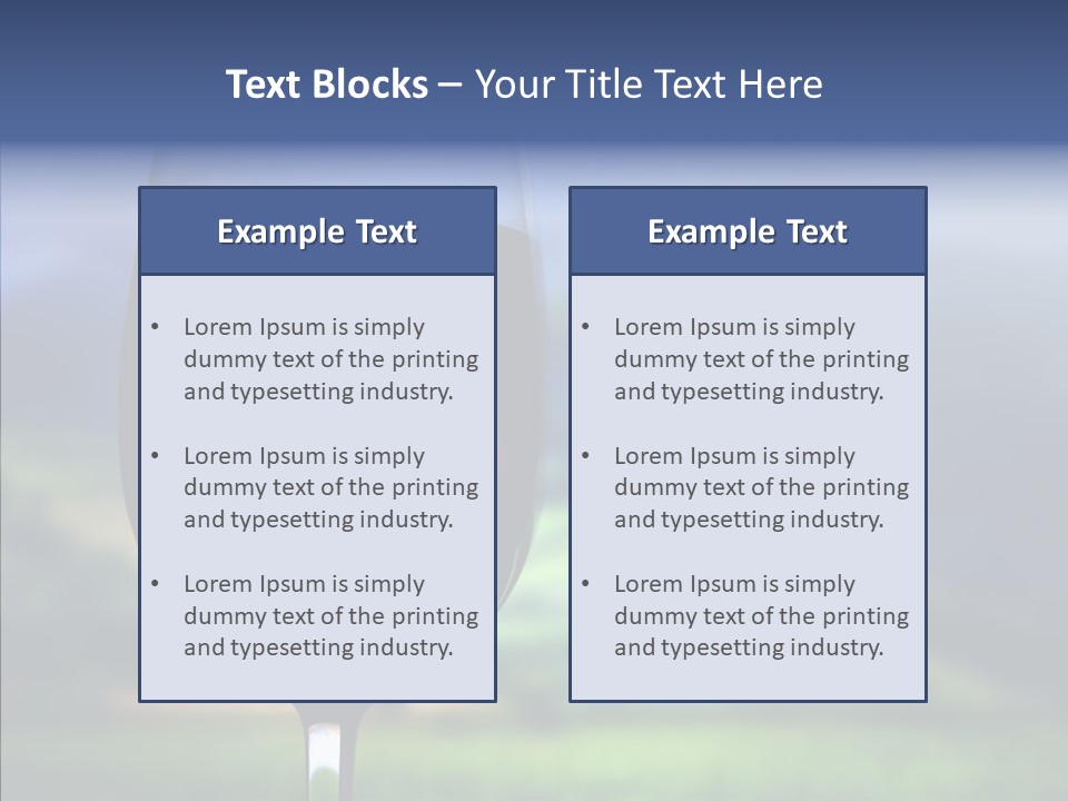 Field Alcohol Red PowerPoint Template