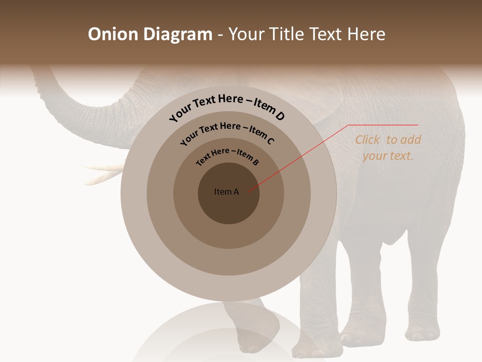 White Elephant Animal PowerPoint Template