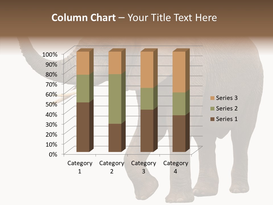White Elephant Animal PowerPoint Template