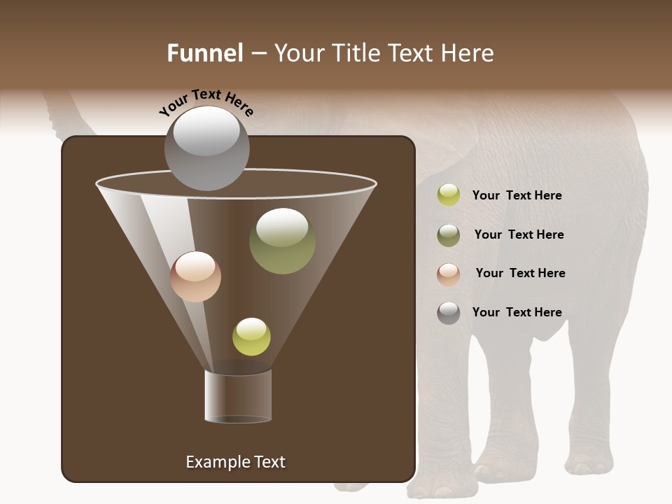 White Elephant Animal PowerPoint Template