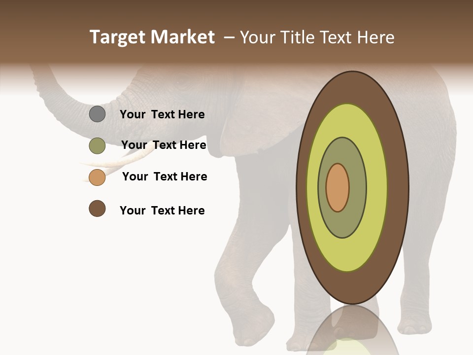 White Elephant Animal PowerPoint Template