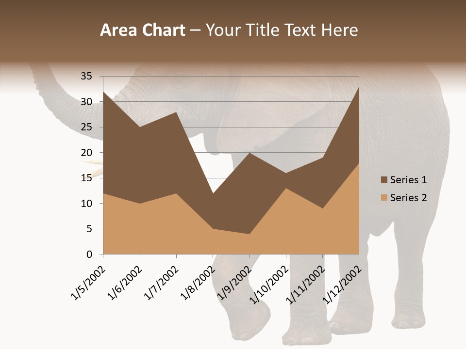 White Elephant Animal PowerPoint Template