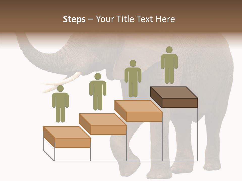 White Elephant Animal PowerPoint Template