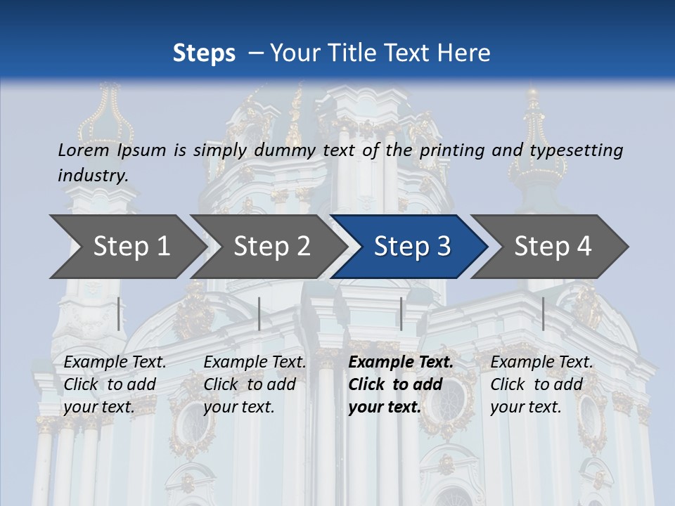 Sky Design Blue PowerPoint Template