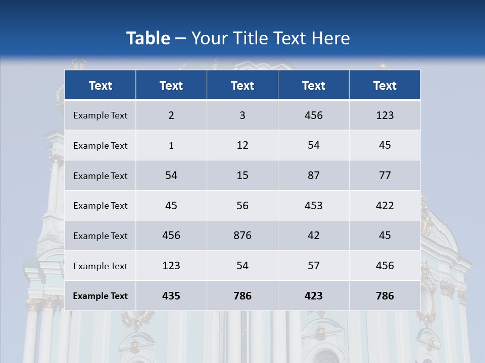 Sky Design Blue PowerPoint Template