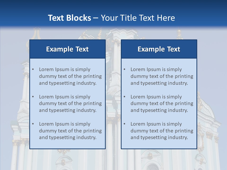 Sky Design Blue PowerPoint Template