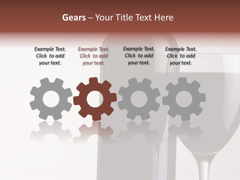 Reflex White Background Cheers PowerPoint Template