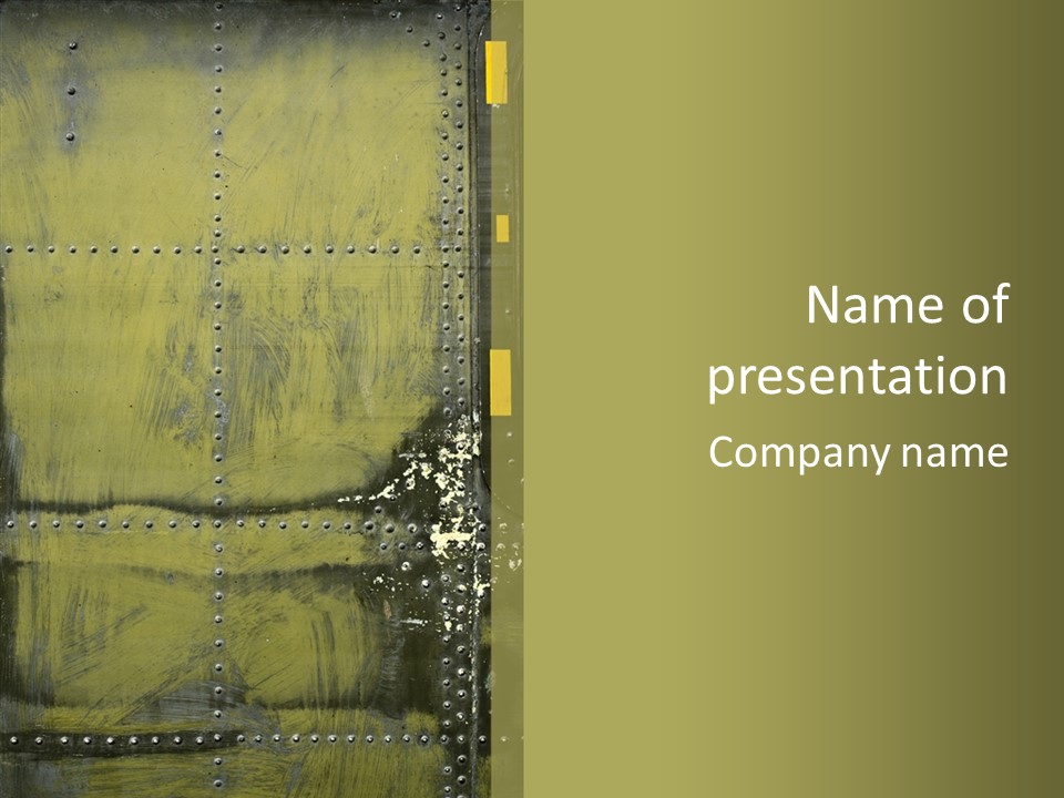 Rivet Corrosion Rust PowerPoint Template