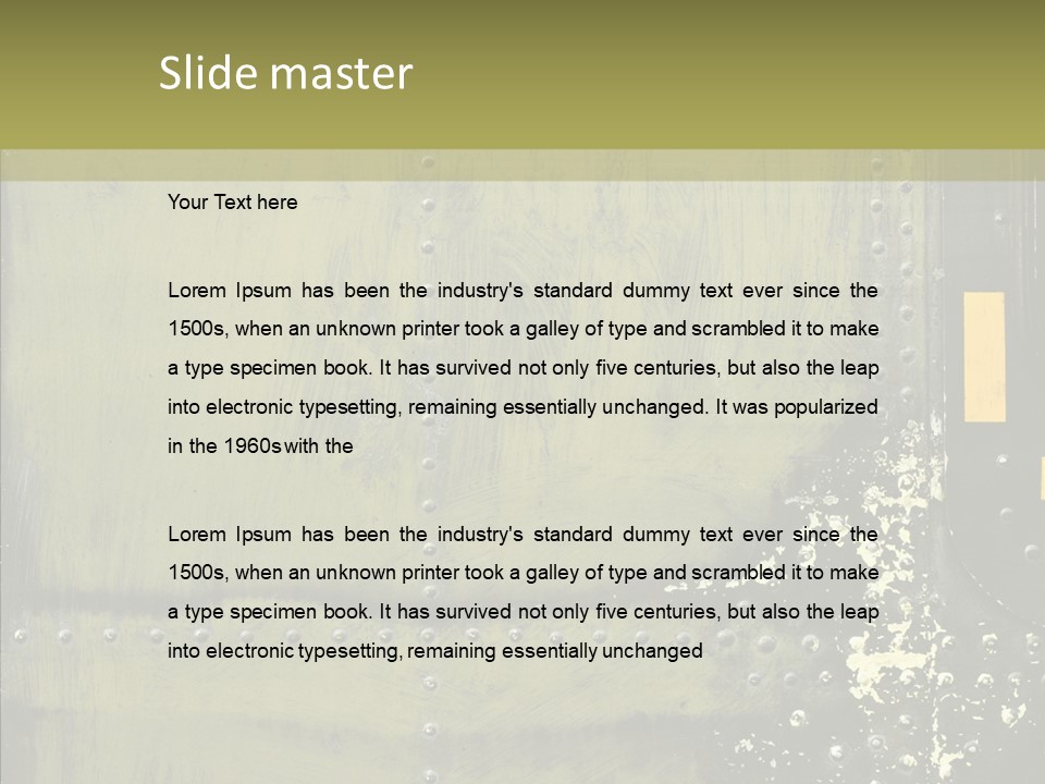 Rivet Corrosion Rust PowerPoint Template