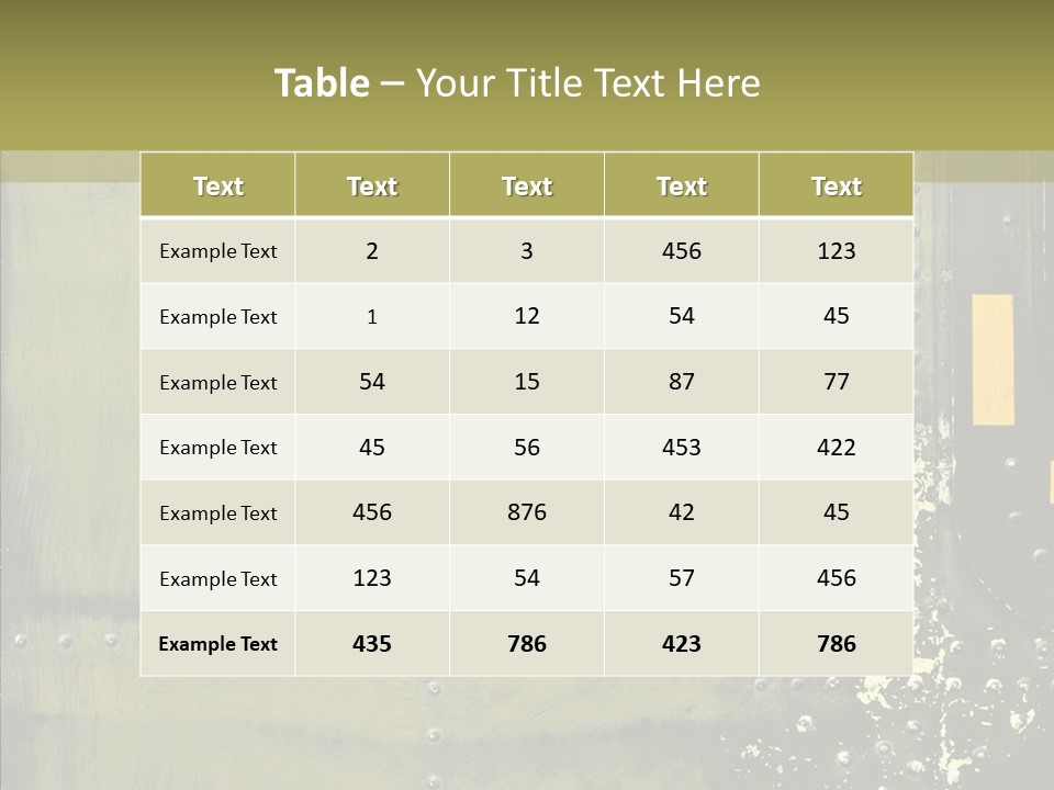 Rivet Corrosion Rust PowerPoint Template