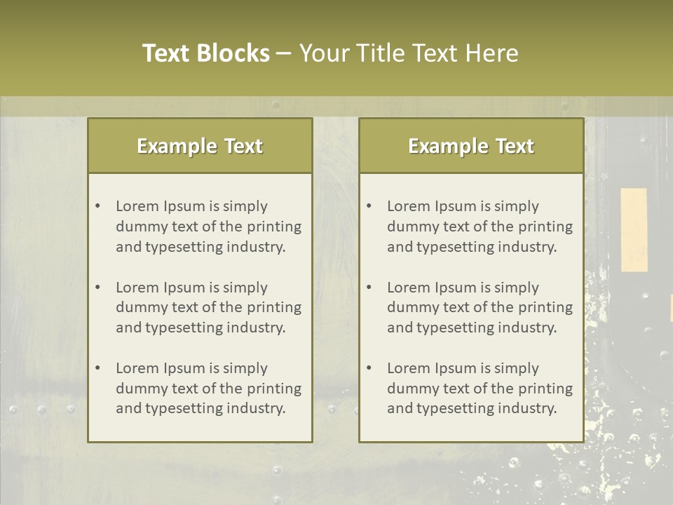 Rivet Corrosion Rust PowerPoint Template