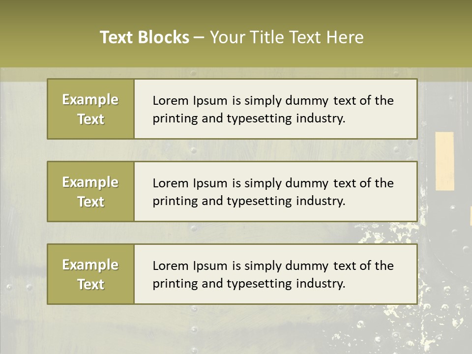 Rivet Corrosion Rust PowerPoint Template