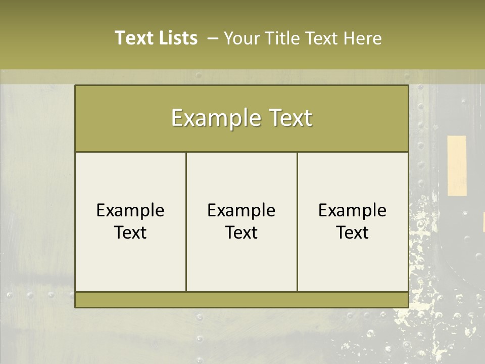 Rivet Corrosion Rust PowerPoint Template