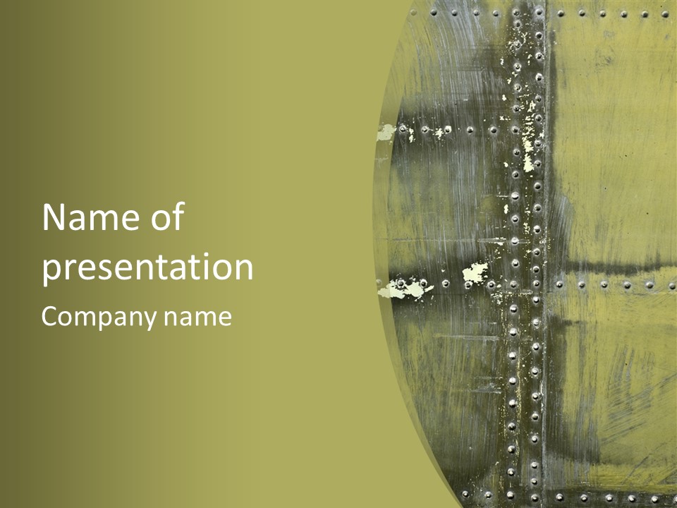 Screws Flight Oxidation PowerPoint Template