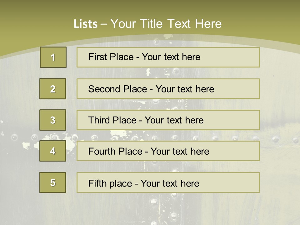 Screws Flight Oxidation PowerPoint Template